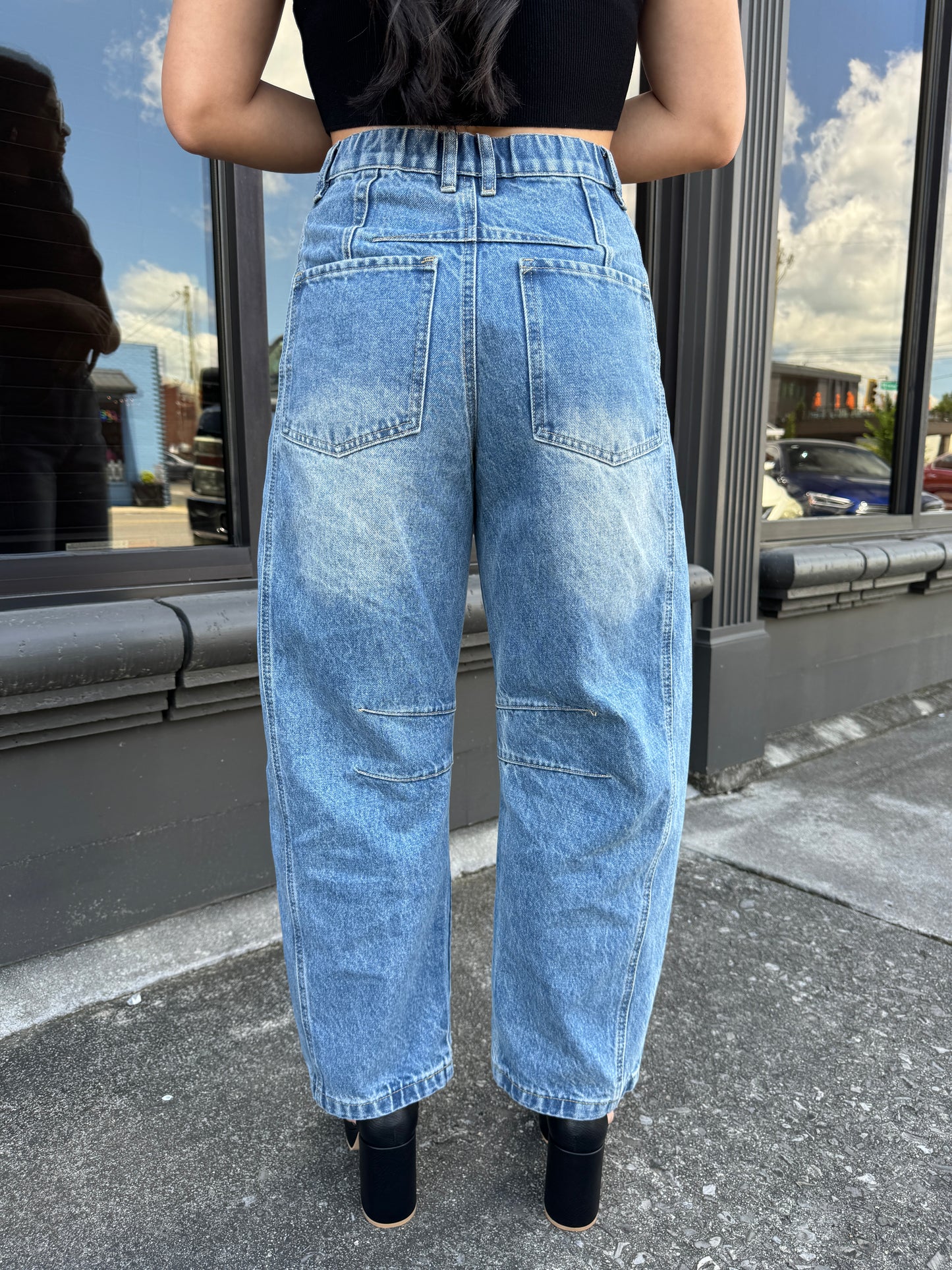 Denim Barrel Jeans