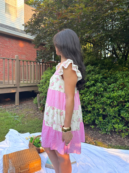 Pink Cottage Princess Flowy Dress