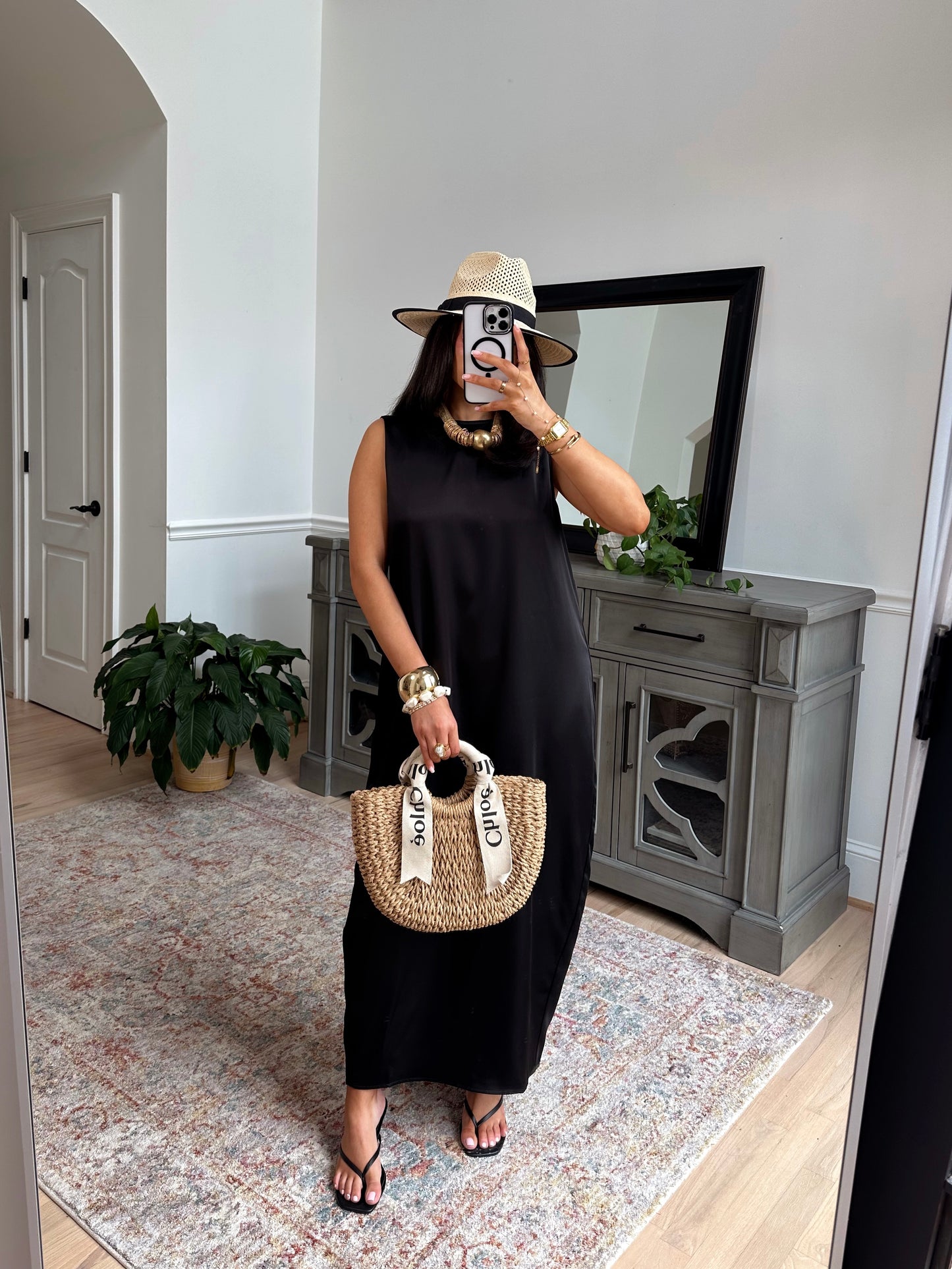 Midnight in Monaco Silk Dress