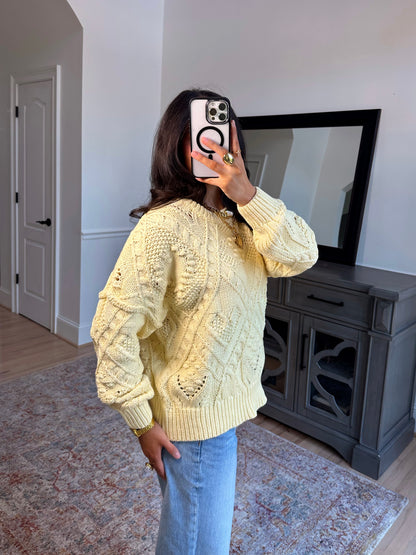 Honey Bloom Knit Sweater