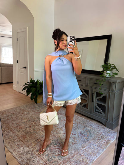 Daydreaming Lace Satin Shorts (Ivory)