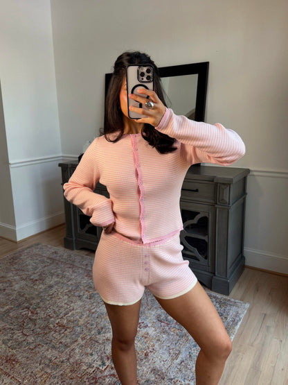 Baby Girl Striped Lounge Set