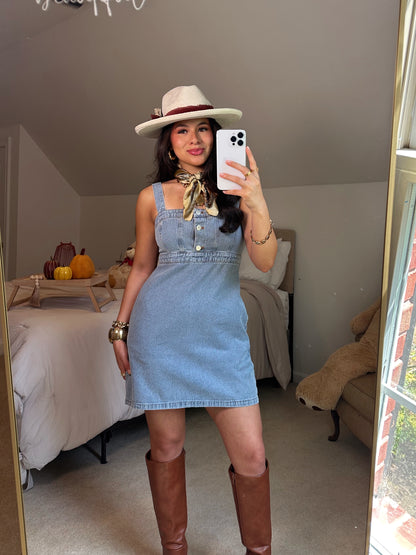 Denim Empire Mini Dress