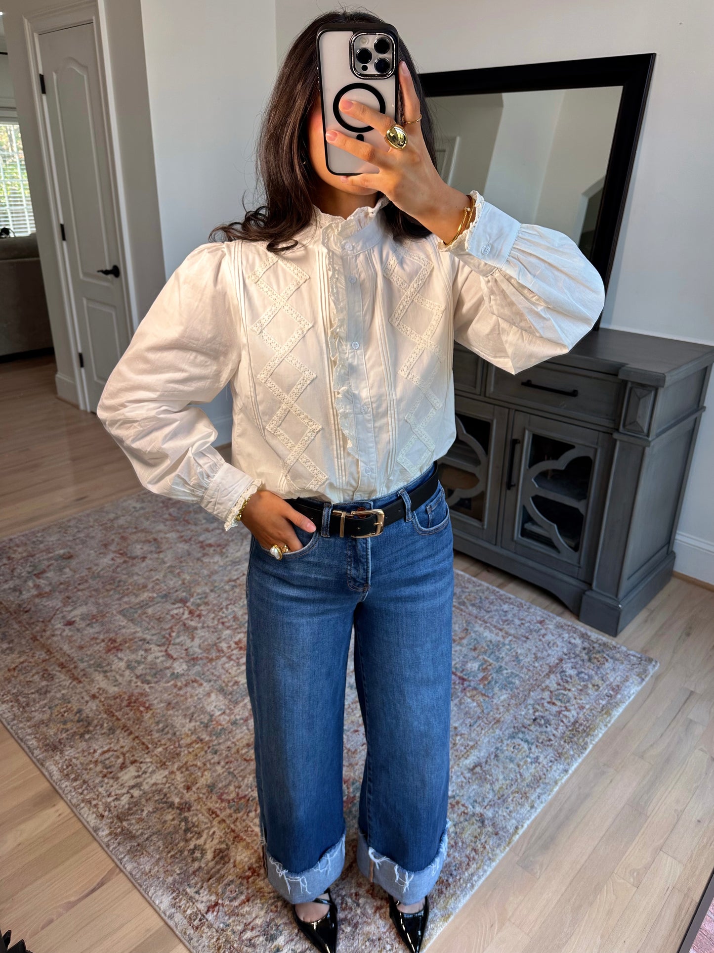 Sunday Brunch Button-Up Top