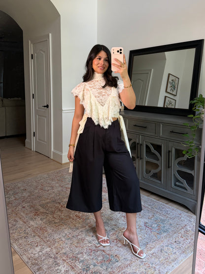 Hadley Charcoal Capri Trousers