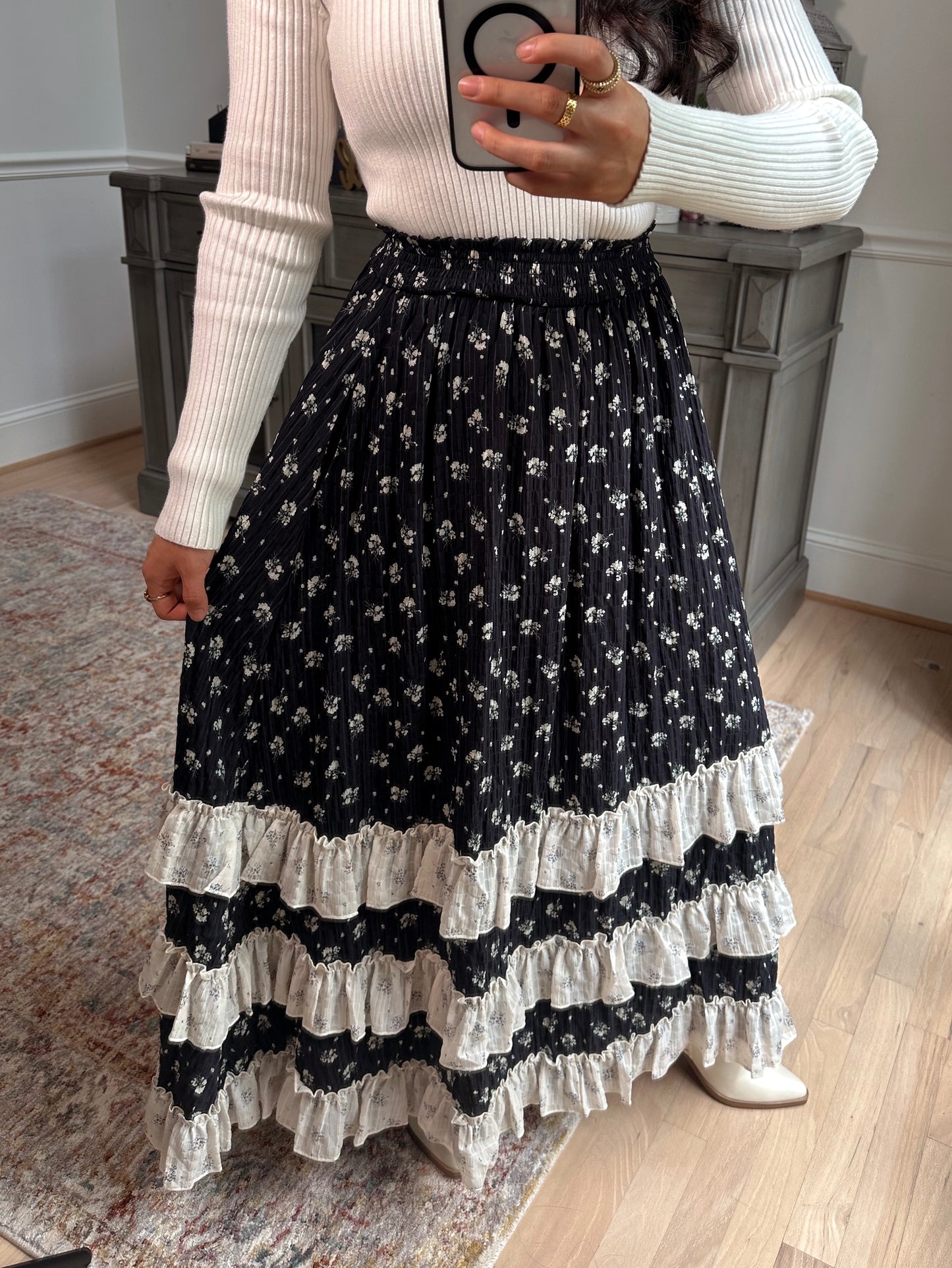 Midnight Garden Maxi Skirt