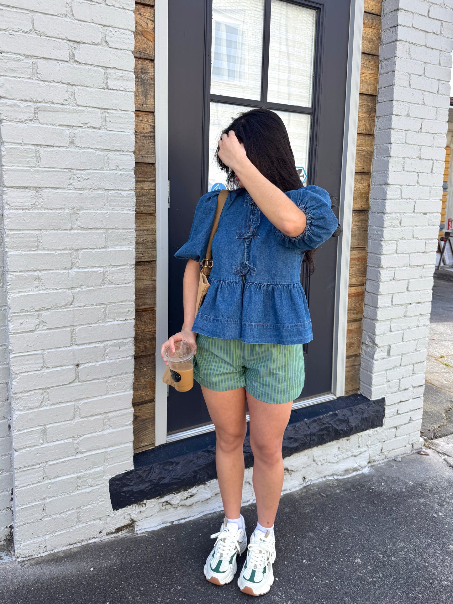 Green & Blue Striped Boxer Shorts