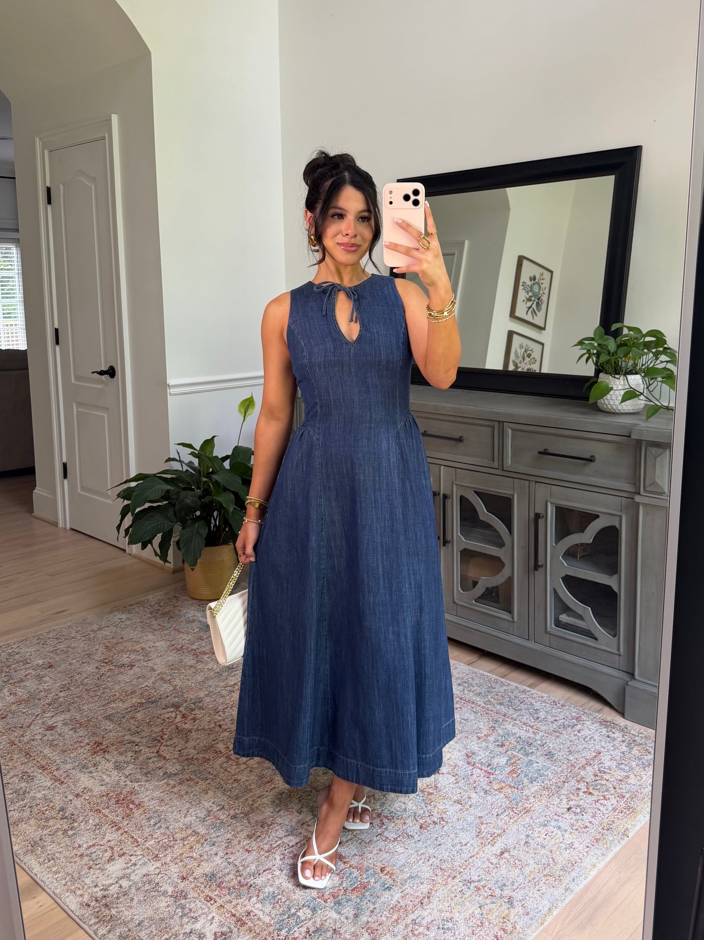 Bluebell Denim Drop Waist Dress