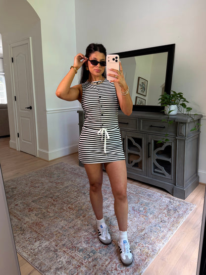 Cool Girl Striped Skort Set