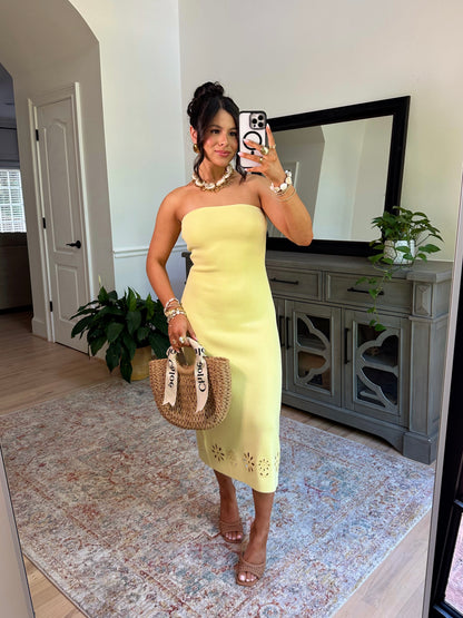 Soft Sunrise Knit Midi Dress
