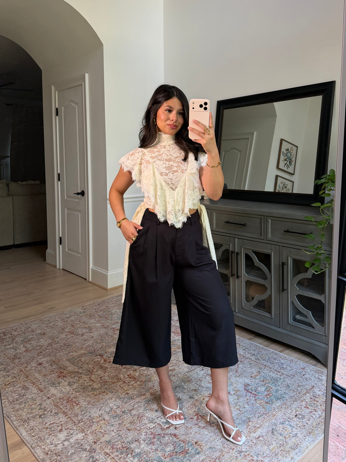 Hadley Charcoal Capri Trousers