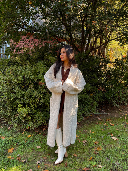 Cozy & Carbed Up Cream Cardigan