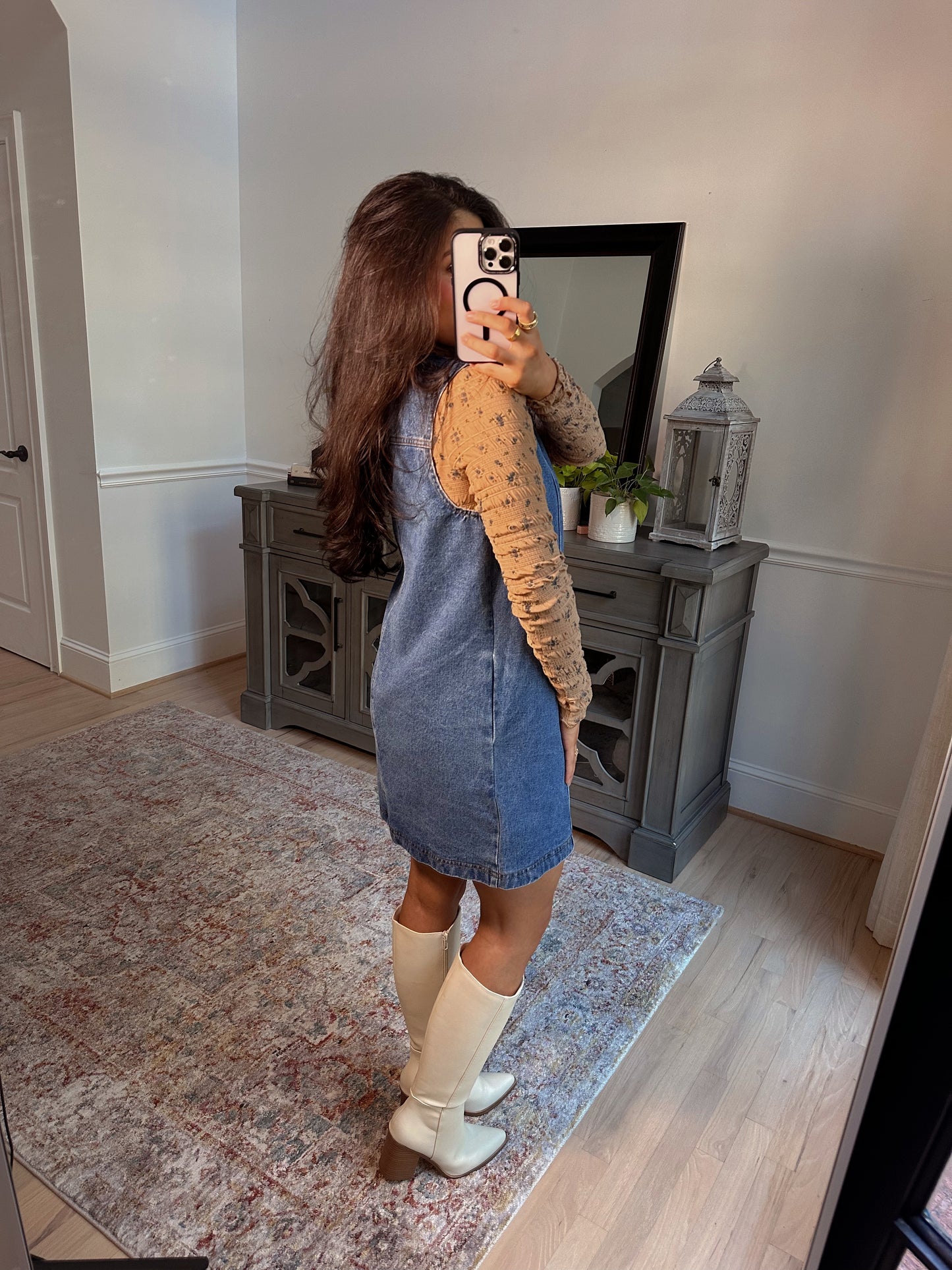 Falling for You Denim Dress