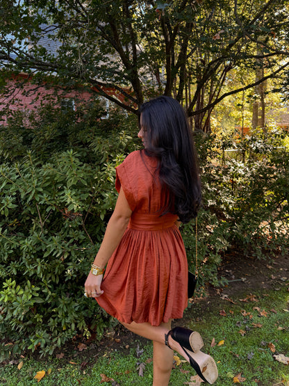 Pumpkin Spice Bubble Dress