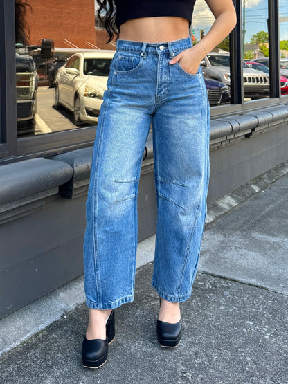 Denim Barrel Jeans