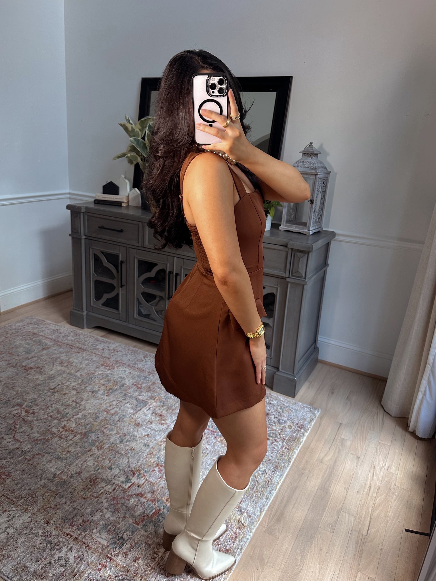 Chestnut Lane Pocket Romper Dress