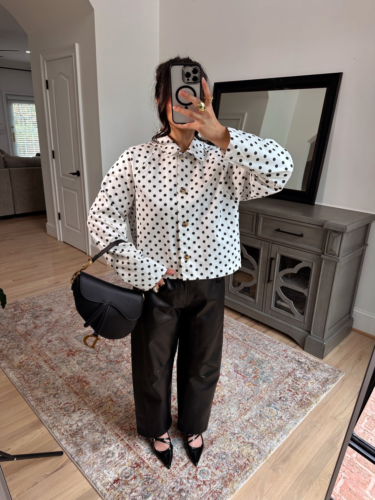 The Juliette Polka Dot Jacket Top