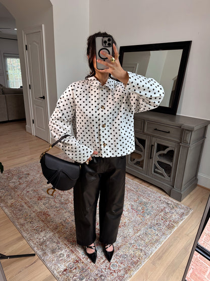 The Juliette Polka Dot Jacket Top