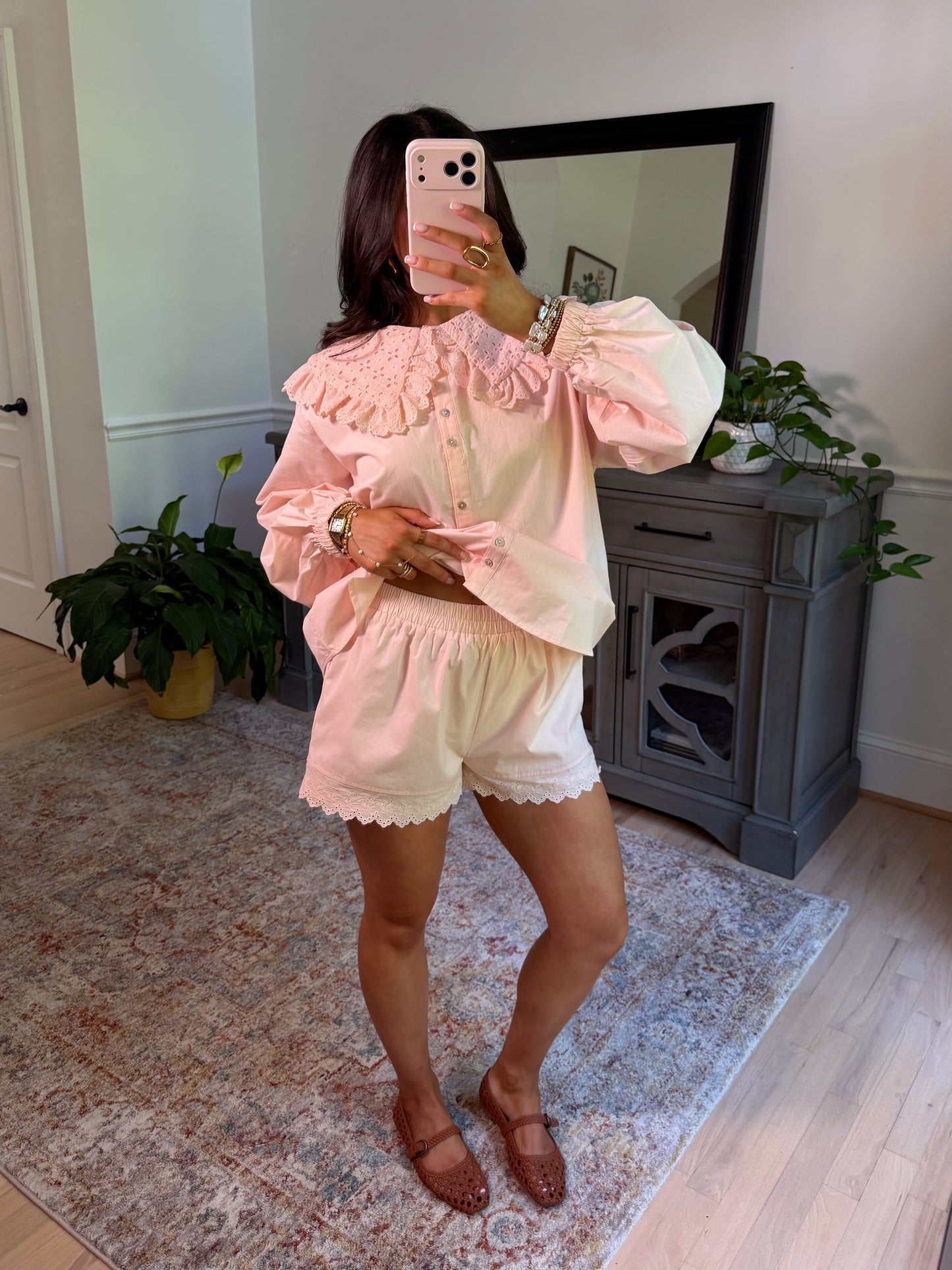 Monroe Baby Pink Shorts