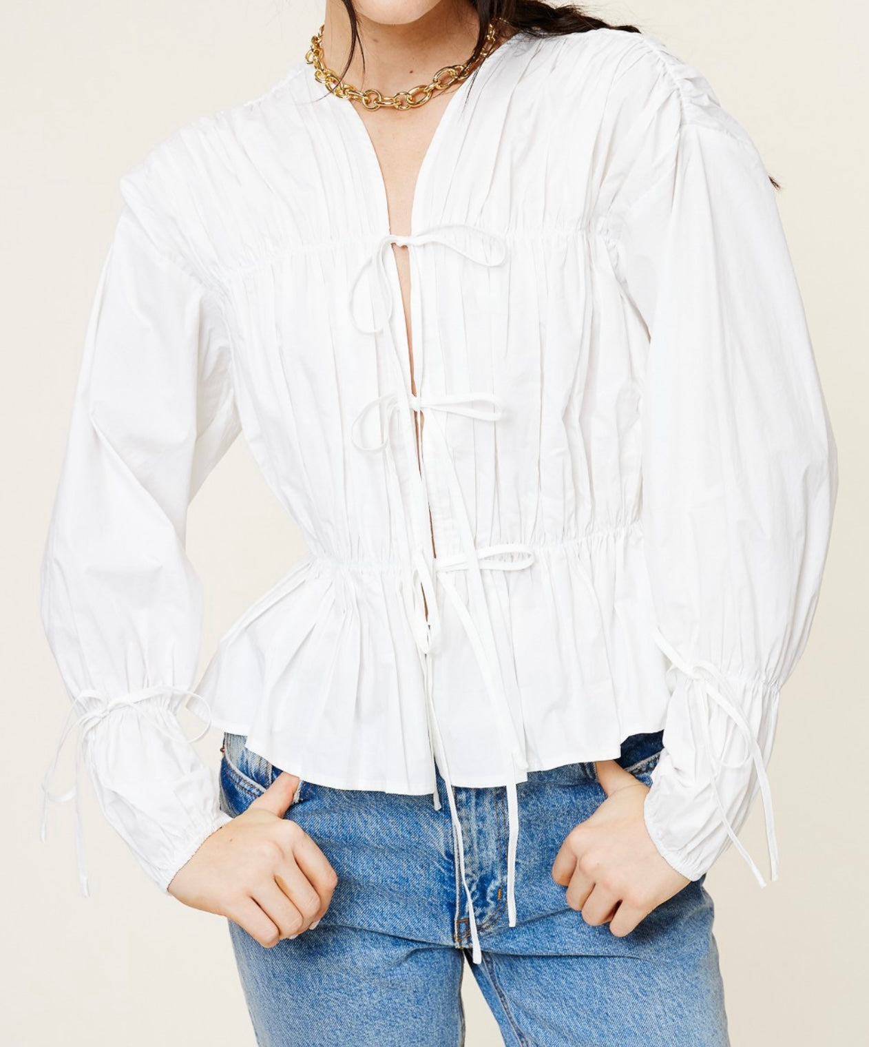 Darling White Ruffle Top