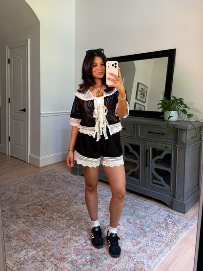 Vivienne Lace Knit Set