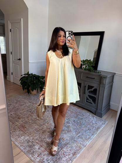 Limone Sorbet Flowy Dress