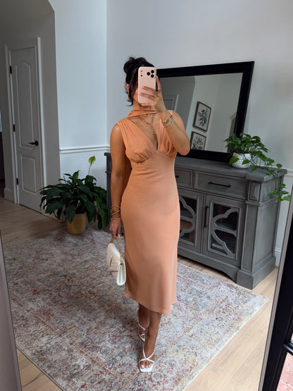 Josephine Scarf Midi Dress