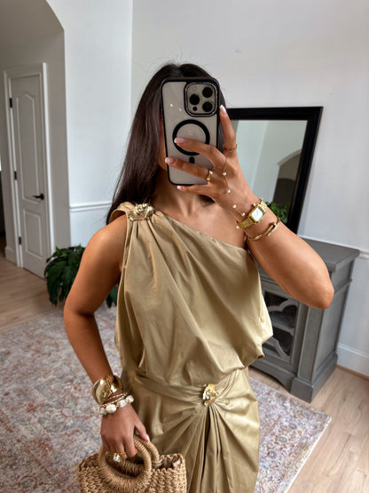 Tuscan Golden Petal Top (Tan)