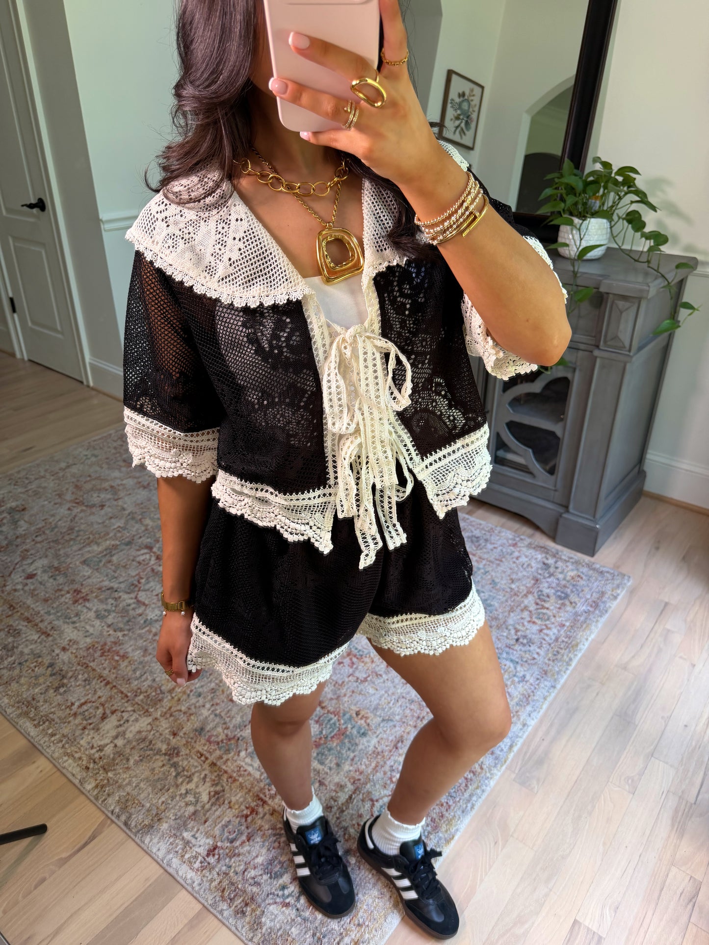 Vivienne Lace Knit Set