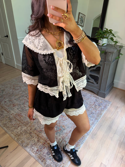 Vivienne Lace Knit Set