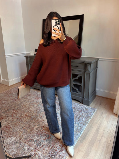 Hot Chocolate Slouchy Sweater