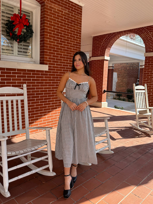 Black & White Plaid Dress