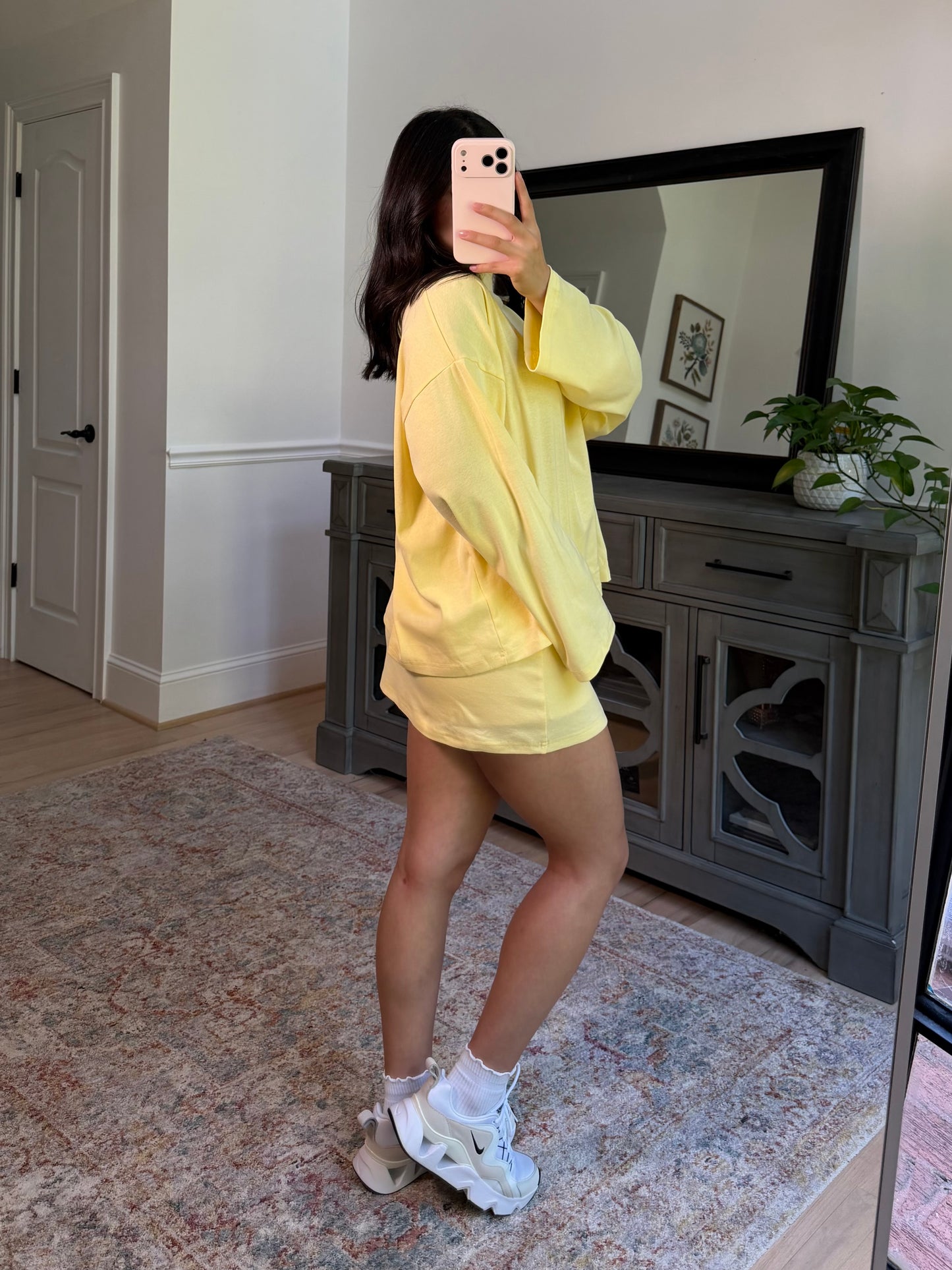 Maple Yellow Mockneck & Skort Set