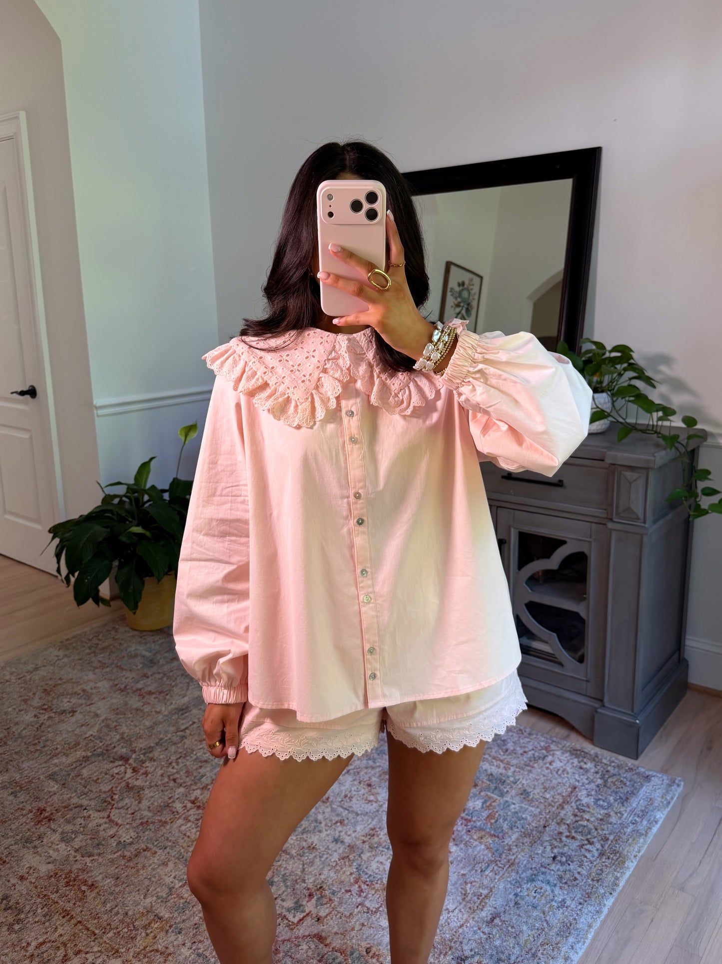 Monroe Baby Pink Shorts