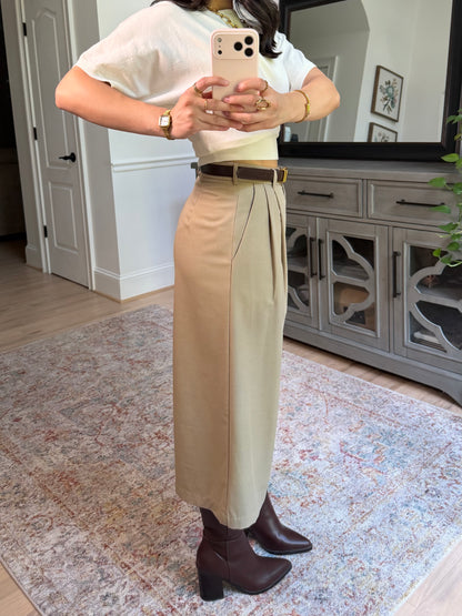 Hadley Khaki Capri Trousers