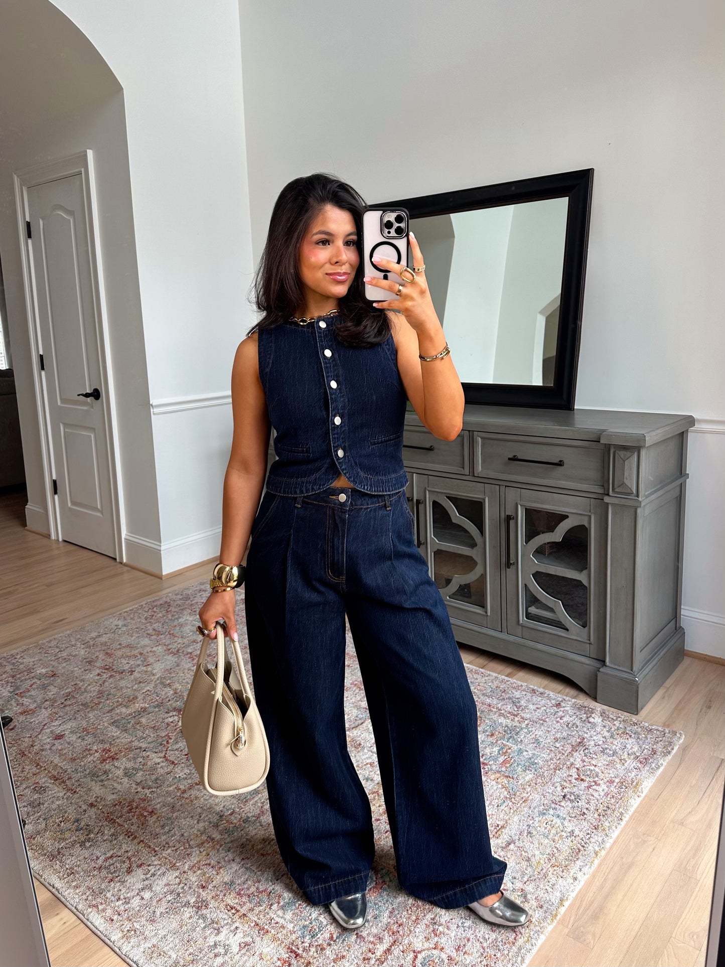 Indigo Wide Leg Jeans