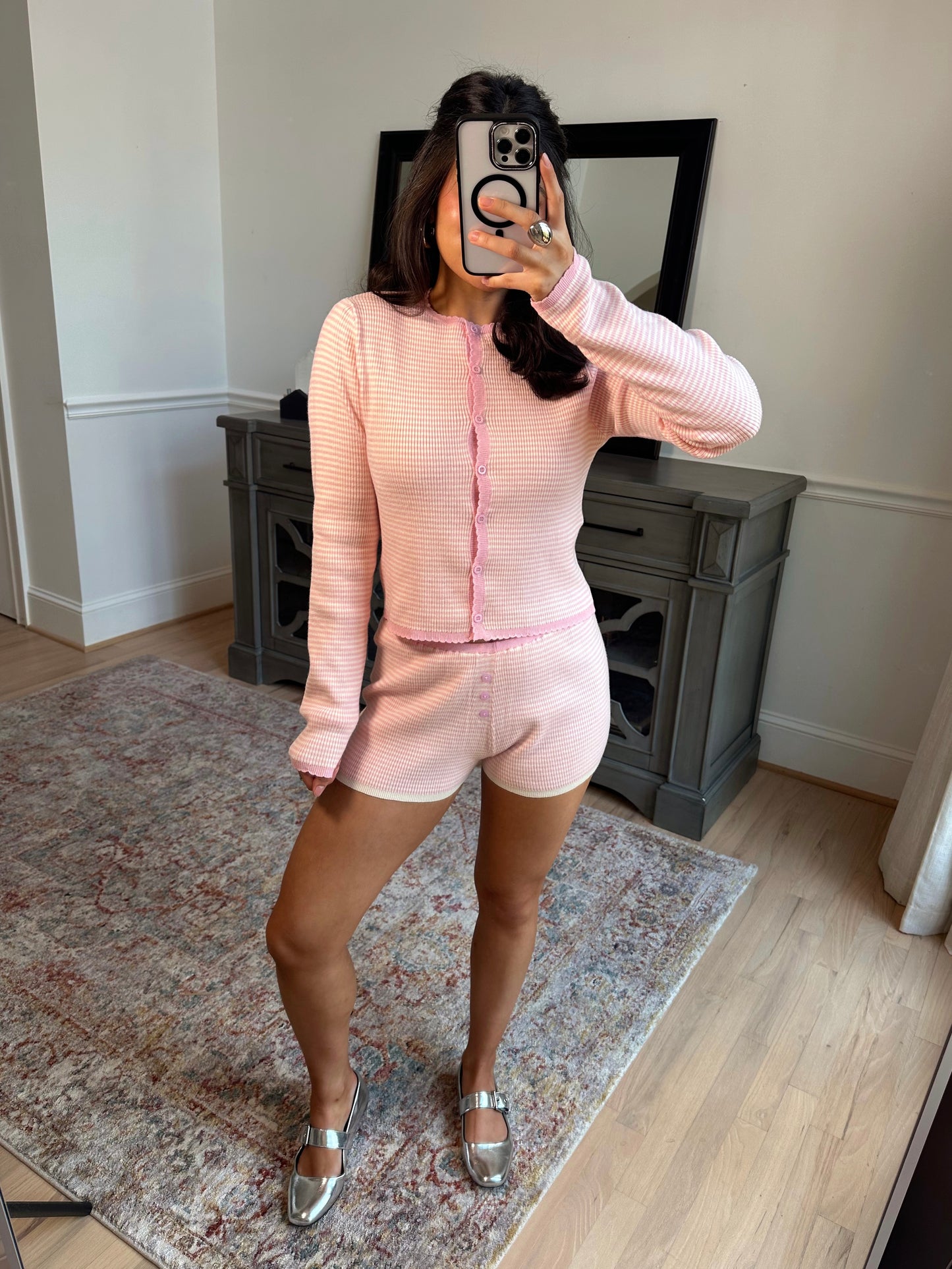 Baby Girl Striped Lounge Set