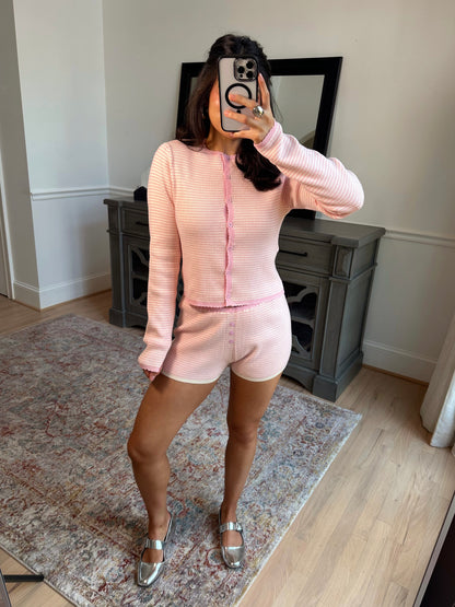 Baby Girl Striped Lounge Set