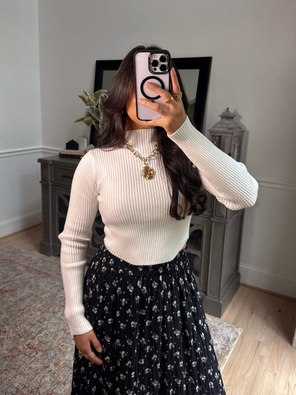 Eloise Ribbed Sweater Top