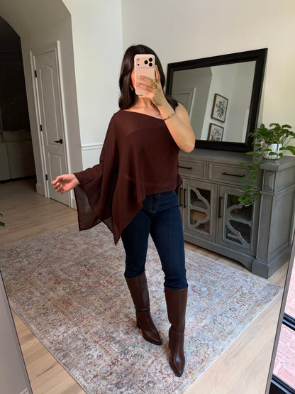 City Girl One-Shoulder Top