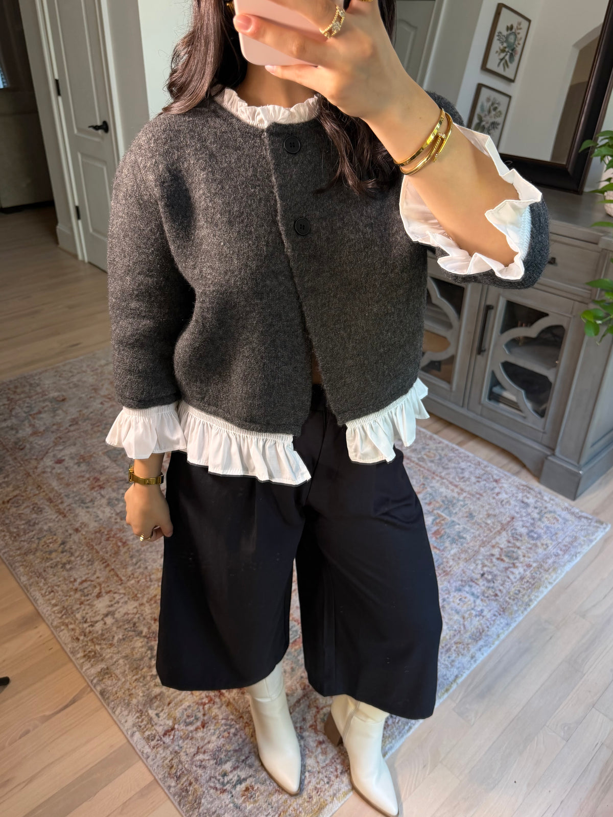 Camille Poplin Cardigan Sweater