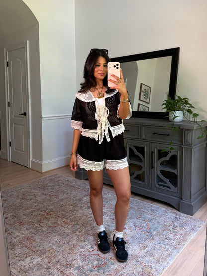 Vivienne Lace Knit Set