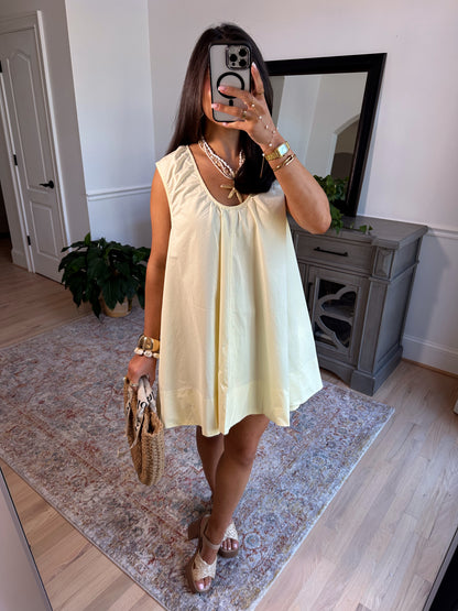 Limone Sorbet Flowy Dress