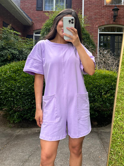 Lilac T-Shirt Romper