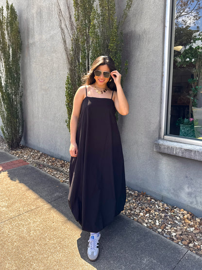 Black Bubble Maxi Dress