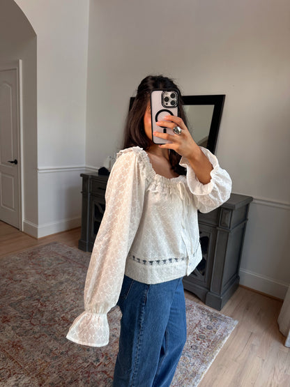 Daydreaming Lace Detail Top