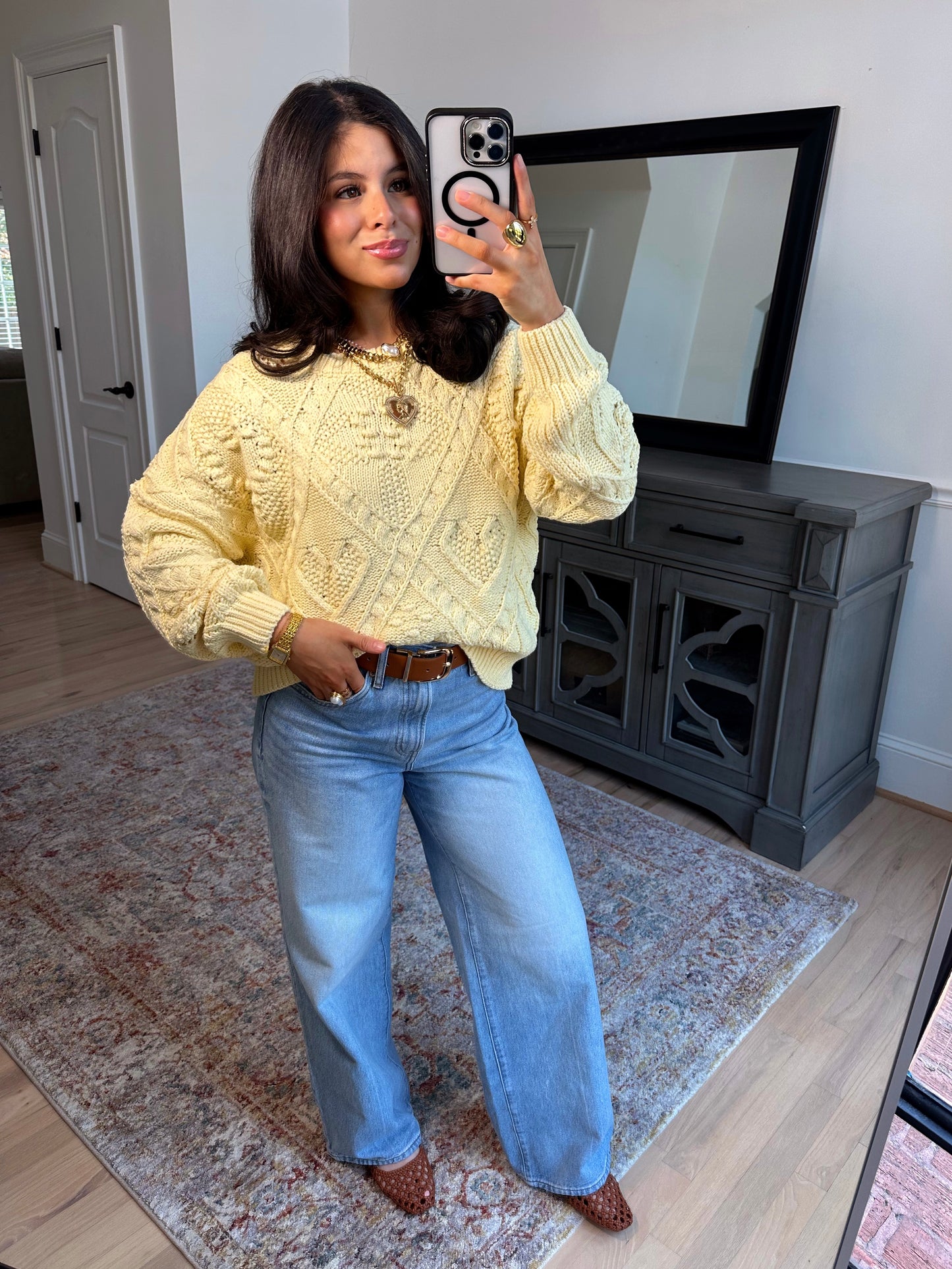 Honey Bloom Knit Sweater