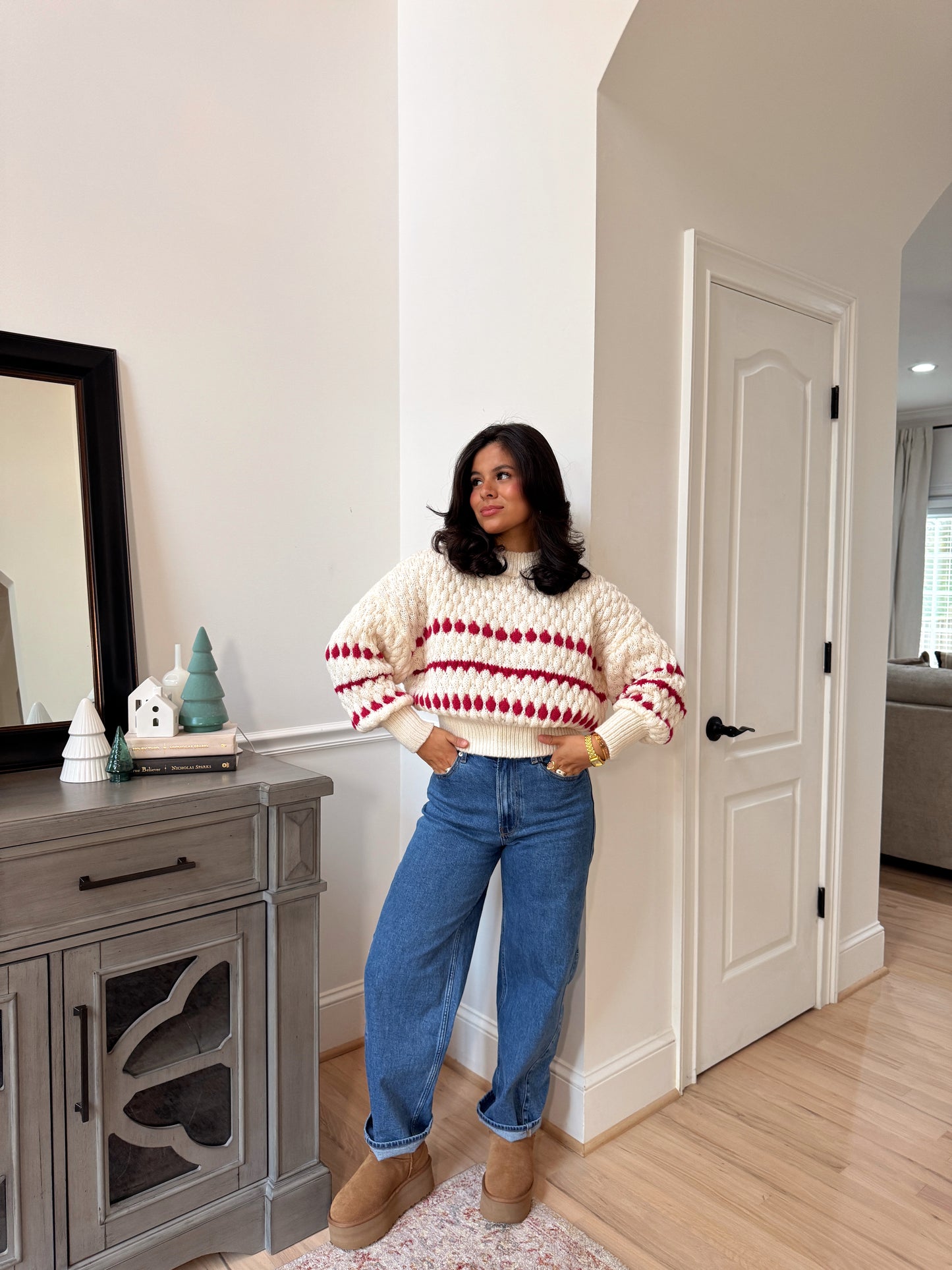 Peppermint Bark Knit Sweater