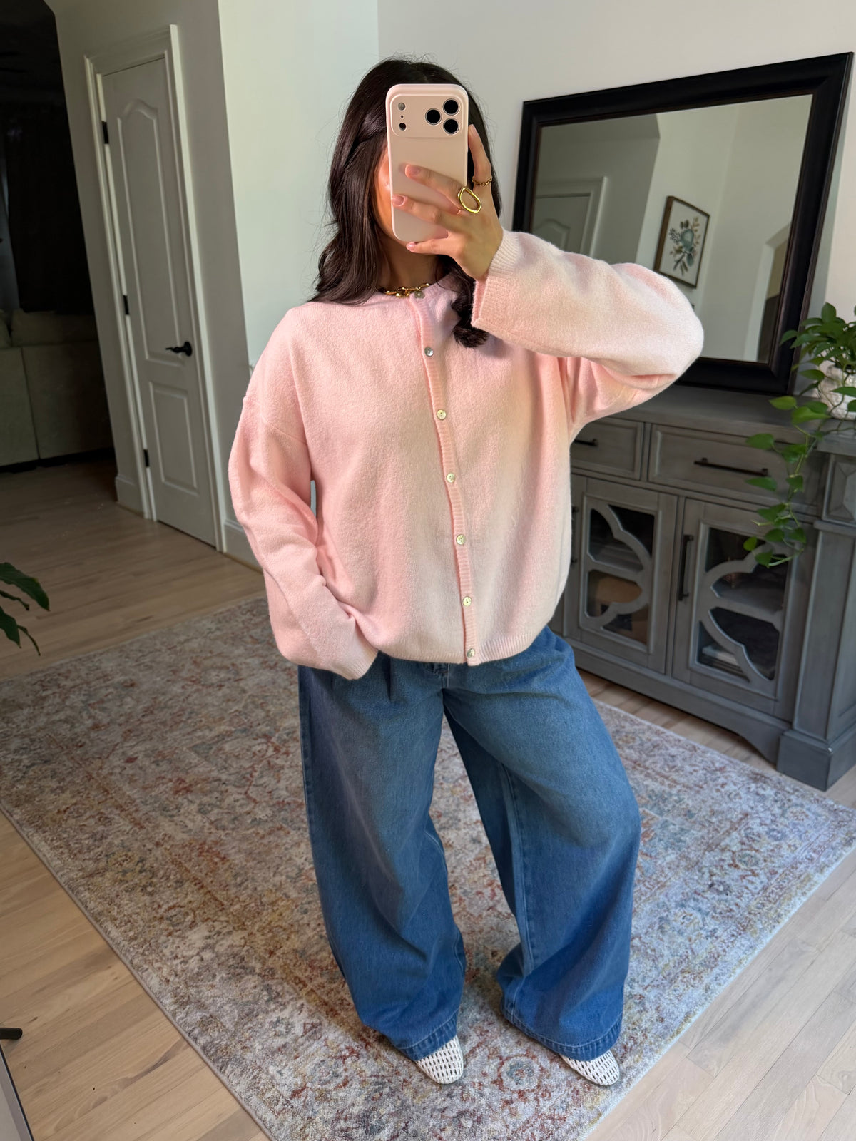 Baby Pink Cardigan