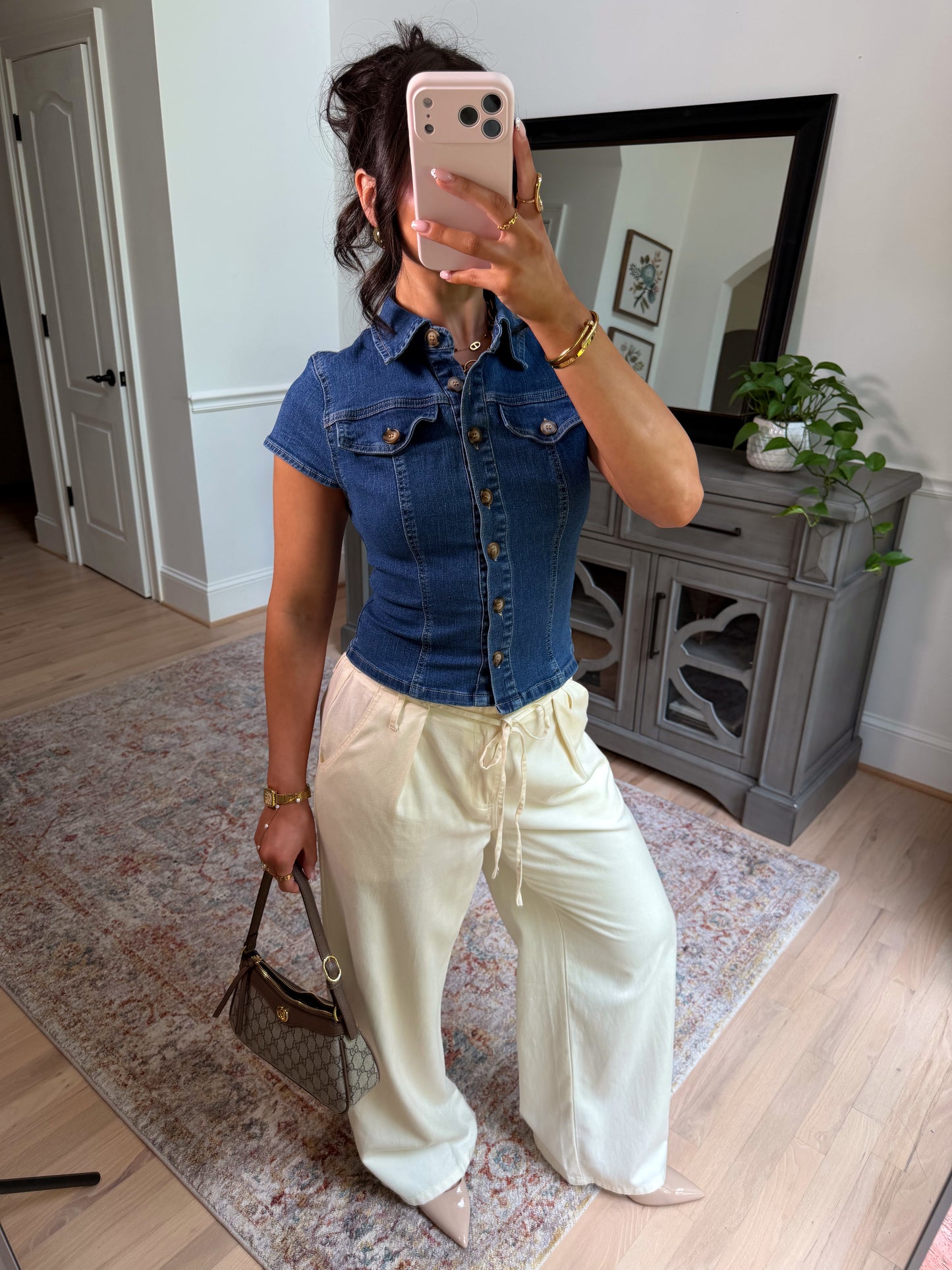 Downtown Girl Denim Top